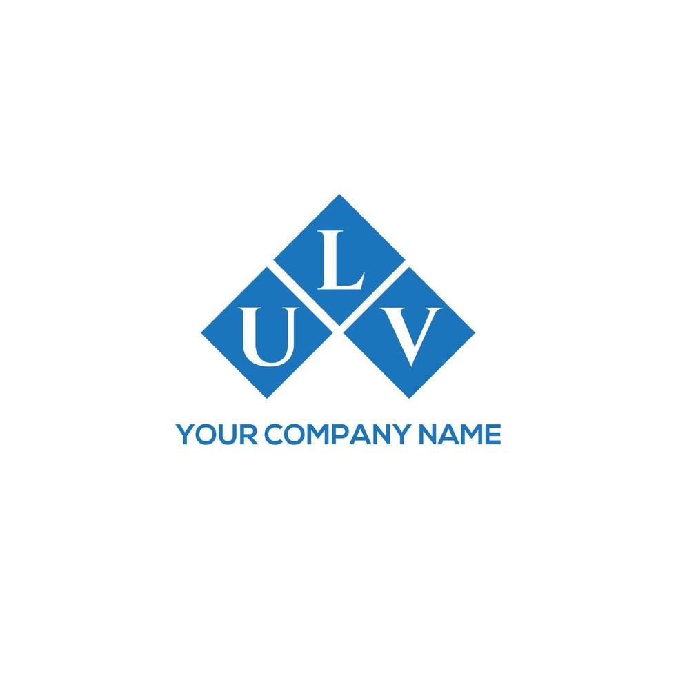 ulv brief logo ontwerp op witte achtergrond. ulv creatieve initialen brief logo concept. ulv brief ontwerp. vector