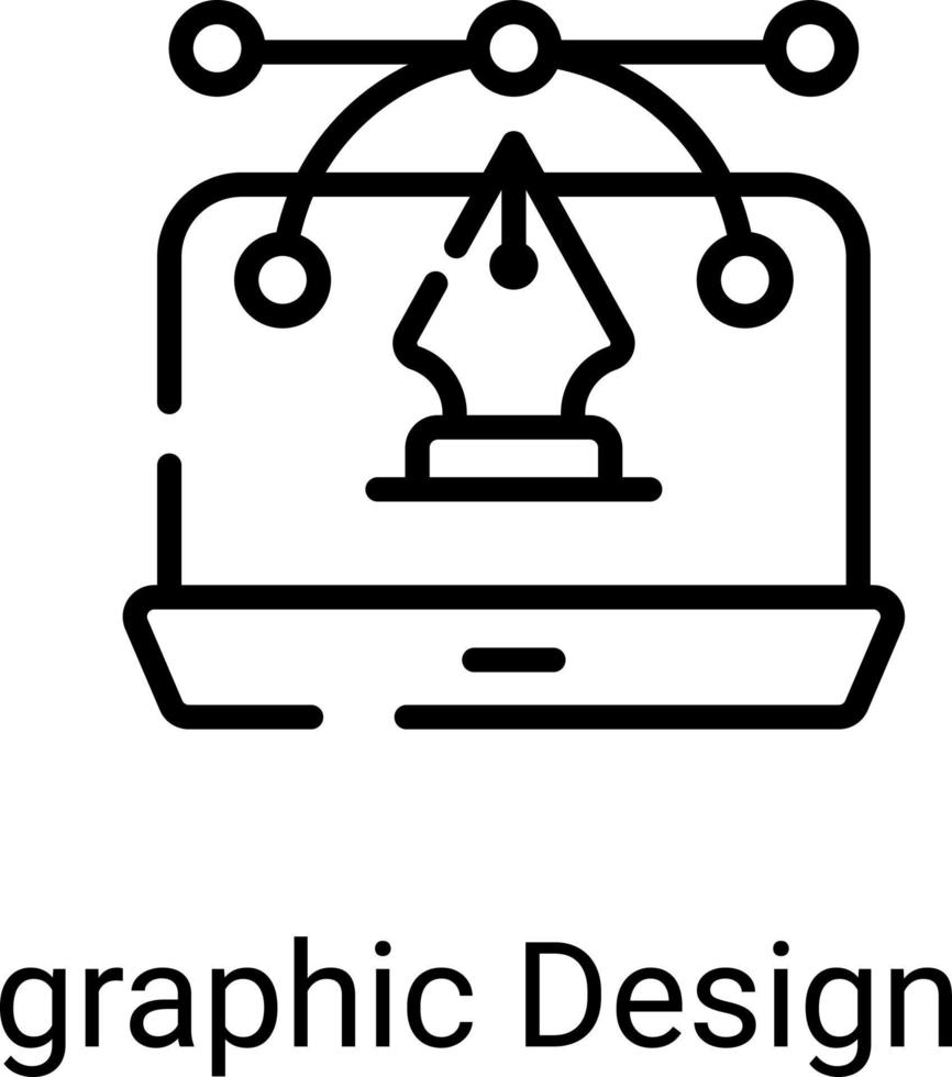 tekengereedschap lijn pictogram geïsoleerd op een witte achtergrond vector