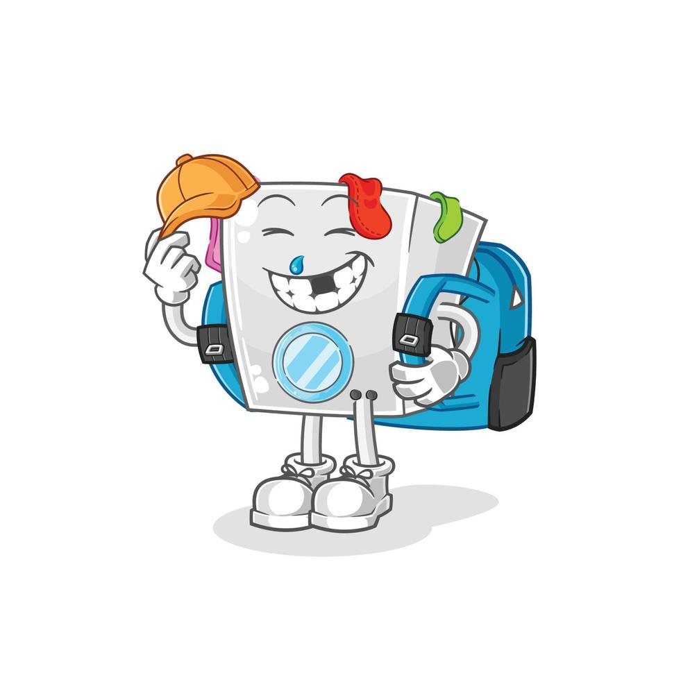 wasmachine vector cartoon