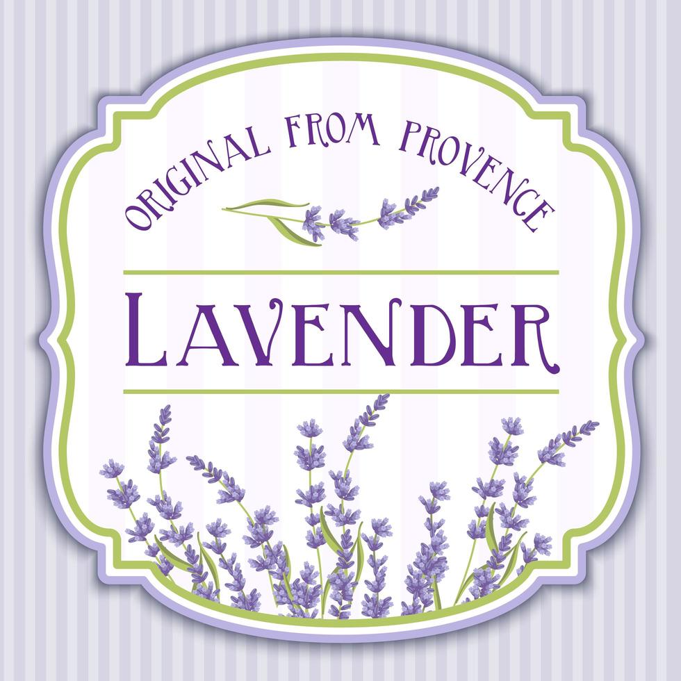 lavendel vintage shabby chic label vector