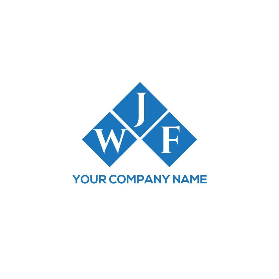 wjf brief logo ontwerp op witte achtergrond. wjf creatieve initialen brief logo concept. wjf brief ontwerp. vector