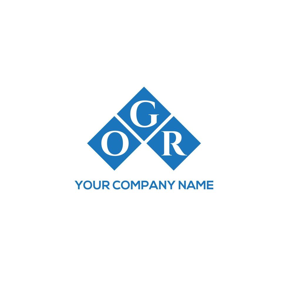 ogr brief logo ontwerp op witte achtergrond. ogr creatieve initialen brief logo concept. ogr brief ontwerp. vector