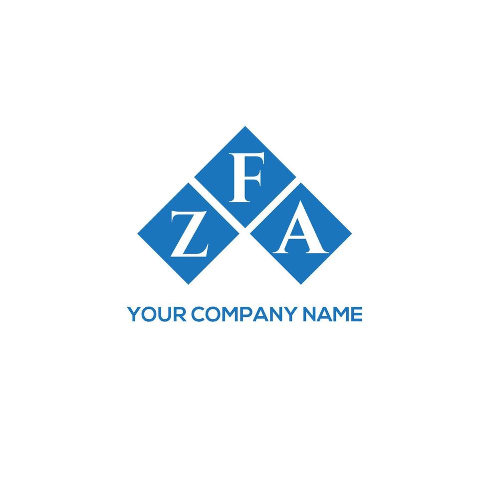 zfa brief logo ontwerp op witte achtergrond. zfa creatieve initialen brief logo concept. zfa brief ontwerp. vector