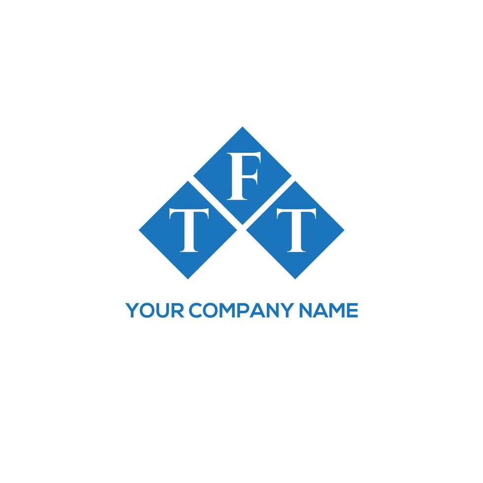 tft brief logo ontwerp op witte achtergrond. tft creatieve initialen brief logo concept. tft-letterontwerp. vector