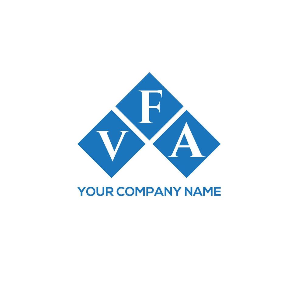 vfa brief logo ontwerp op witte achtergrond. vfa creatieve initialen brief logo concept. vfa-briefontwerp. vector