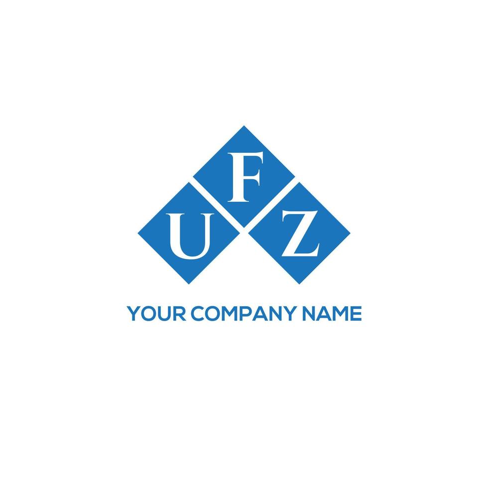 ufz brief logo ontwerp op witte achtergrond. ufz creatieve initialen brief logo concept. ufz-briefontwerp. vector