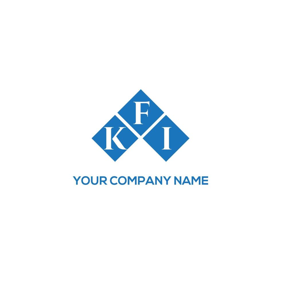 kfi brief logo ontwerp op witte achtergrond. kfi creatieve initialen brief logo concept. kfi brief ontwerp. vector