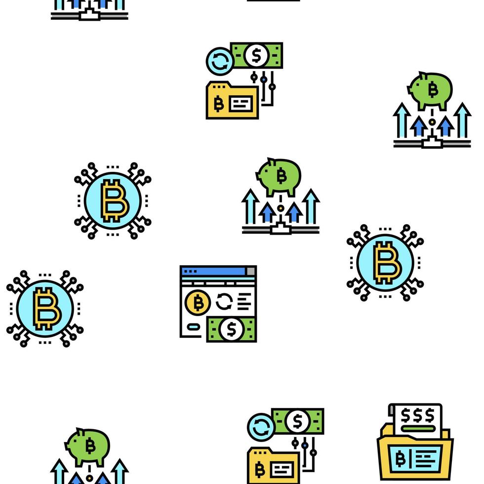 ico eerste muntaanbieding vector naadloos patroon