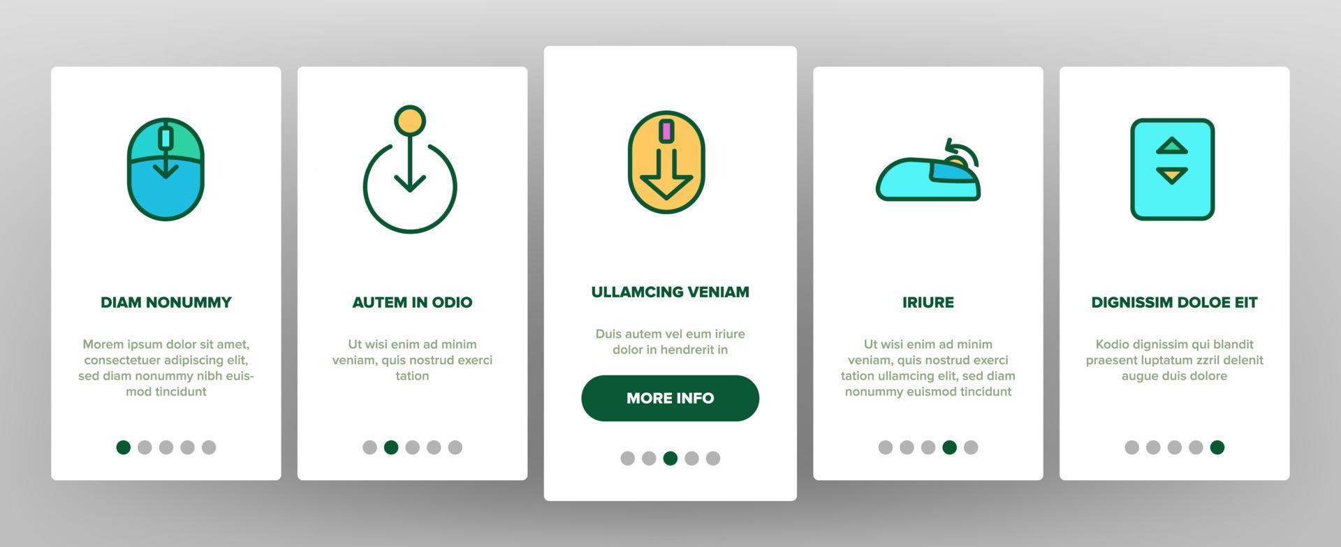 scroll onboarding vector