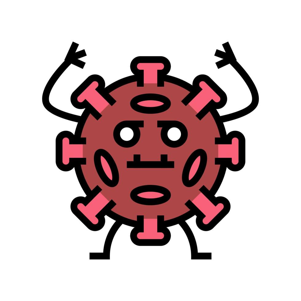 virus ziekte kleur pictogram vectorillustratie vector