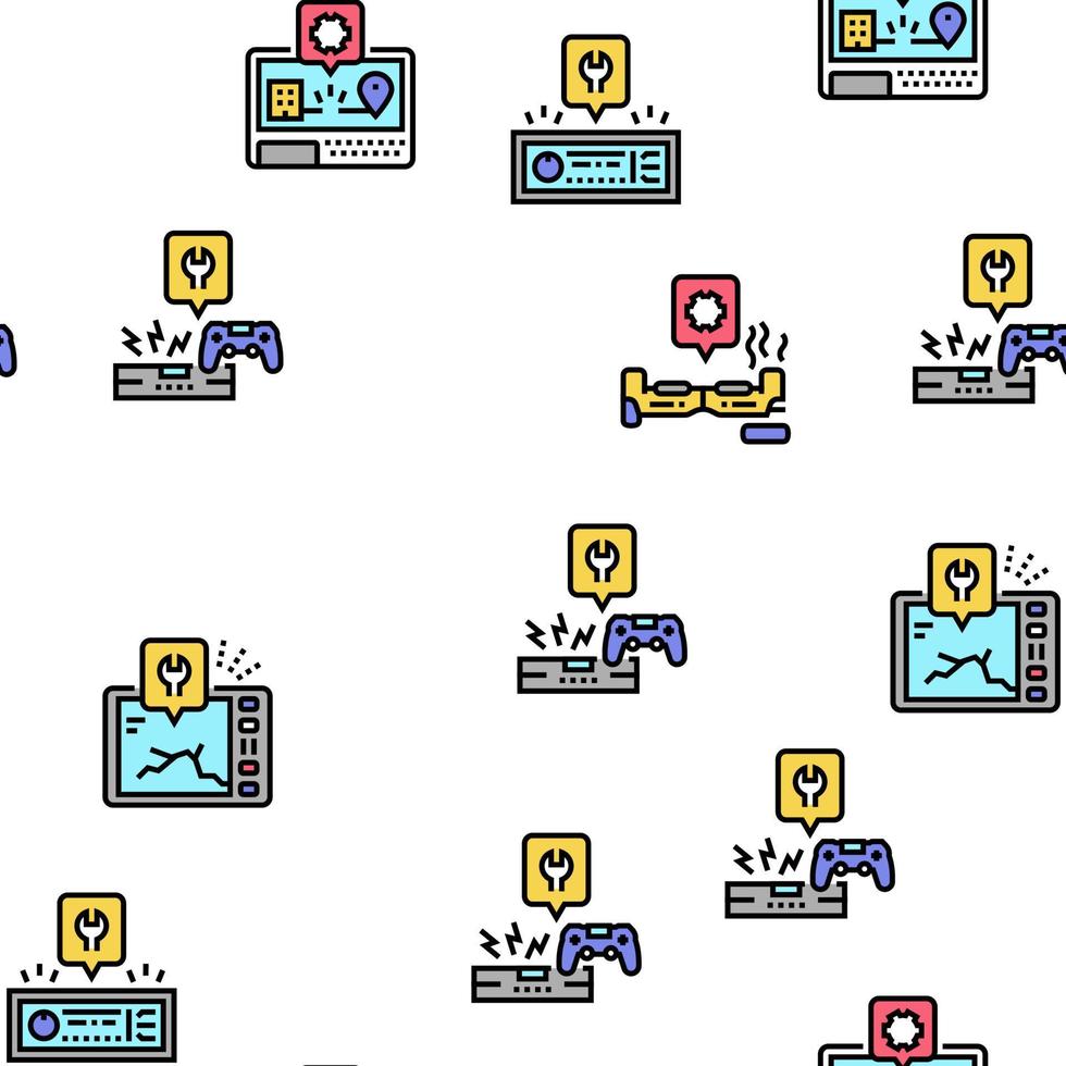 elektronische reparatie vector naadloze patroon