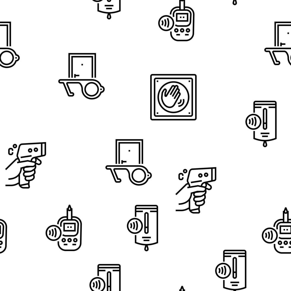 contactloze systeemtechnologie vector naadloos patroon