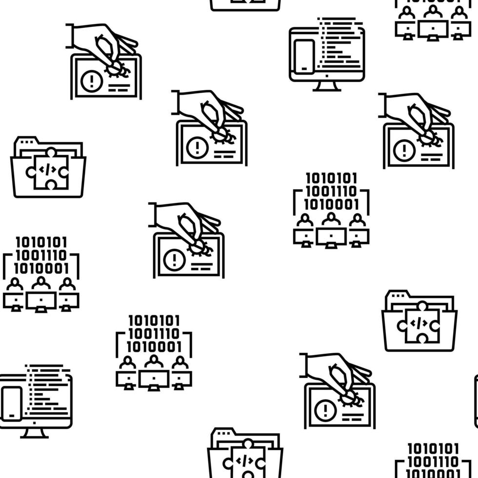 dev code bezetting vector naadloze patroon