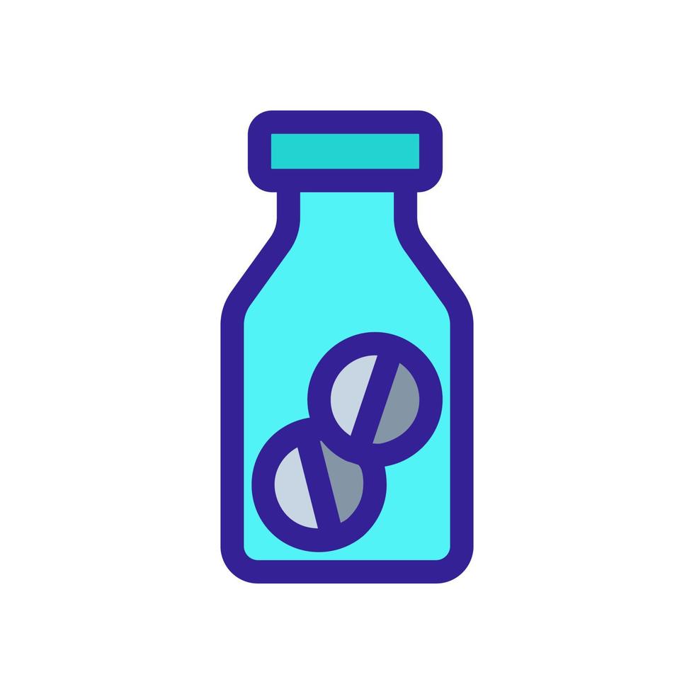 geneeskunde in een fles pictogram vector. geïsoleerde contour symbool illustratie vector
