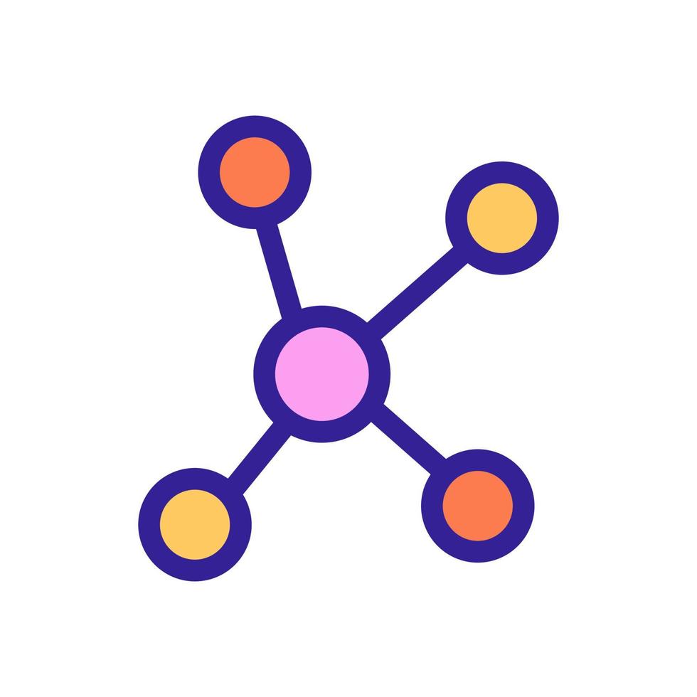 chemie formule pictogram vector. geïsoleerde contour symbool illustratie vector