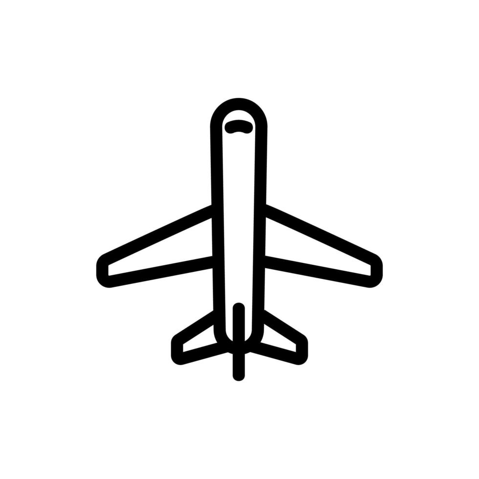 passagiersvliegtuig pictogram vector. geïsoleerde contour symbool illustratie vector