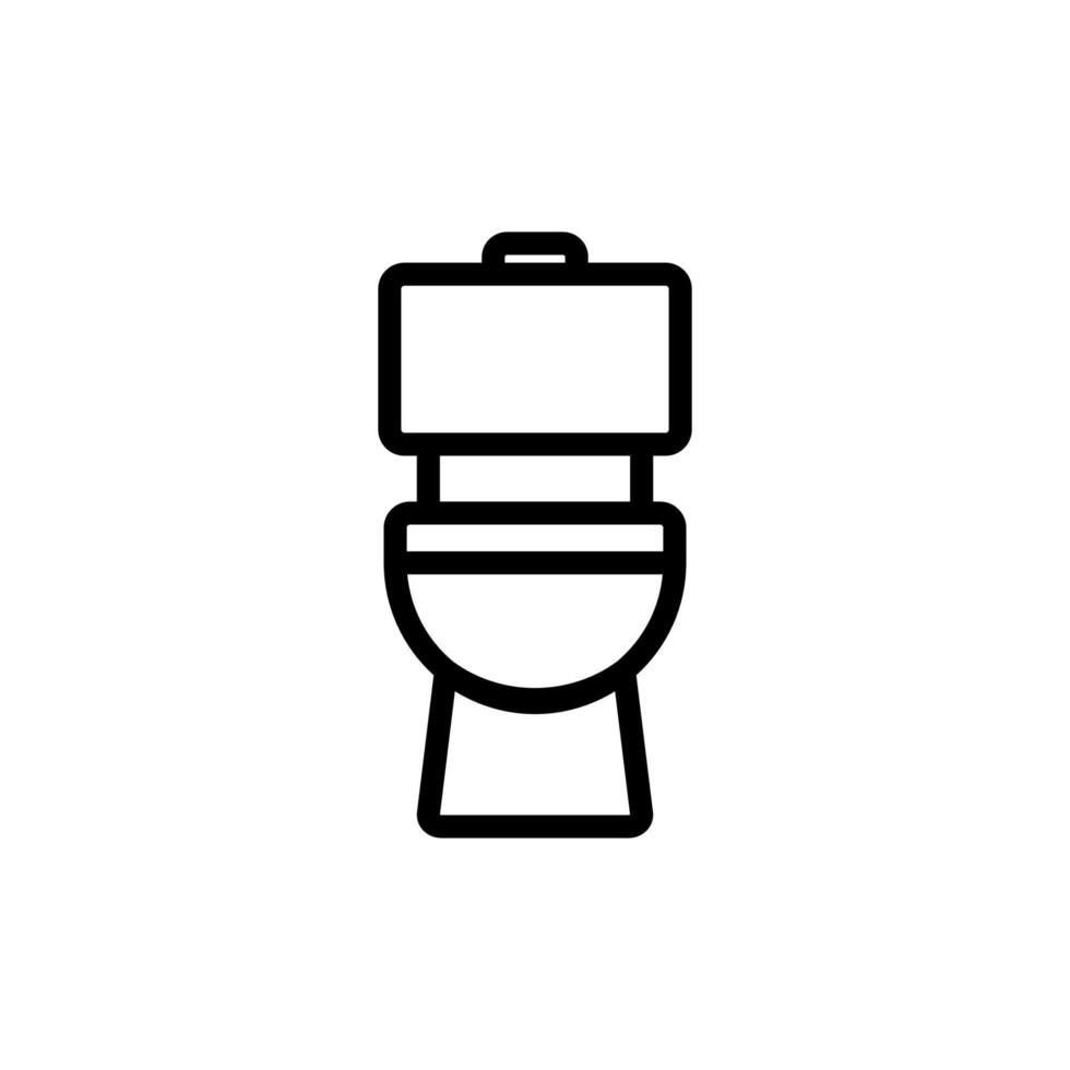 toilet pictogram vector. geïsoleerde contour symbool illustratie vector