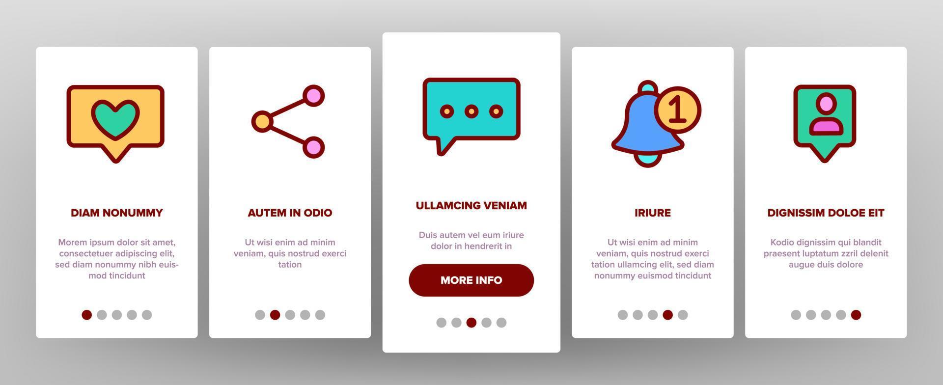 sociale media onboarding vector