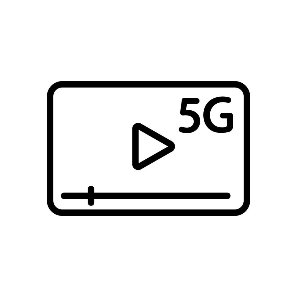 internet en speler pictogram vector. geïsoleerde contour symbool illustratie vector