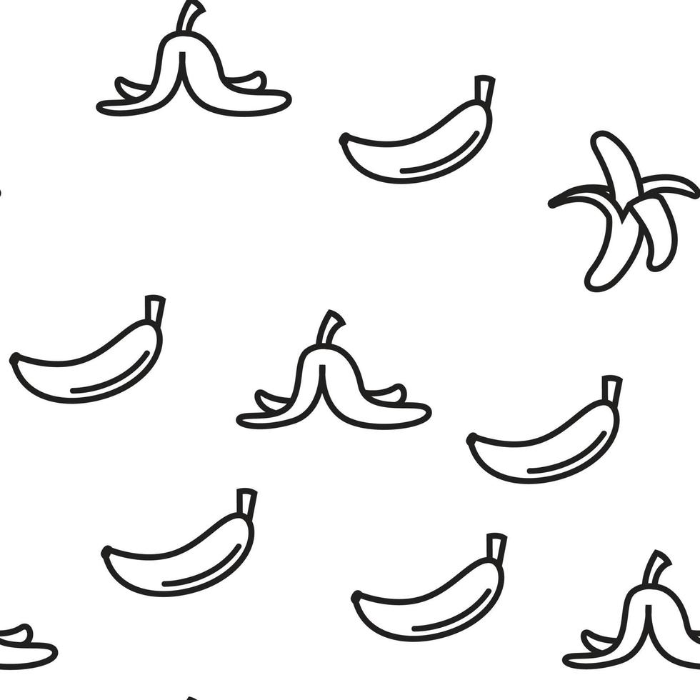 banaan friut pictogram vector naadloze patroon