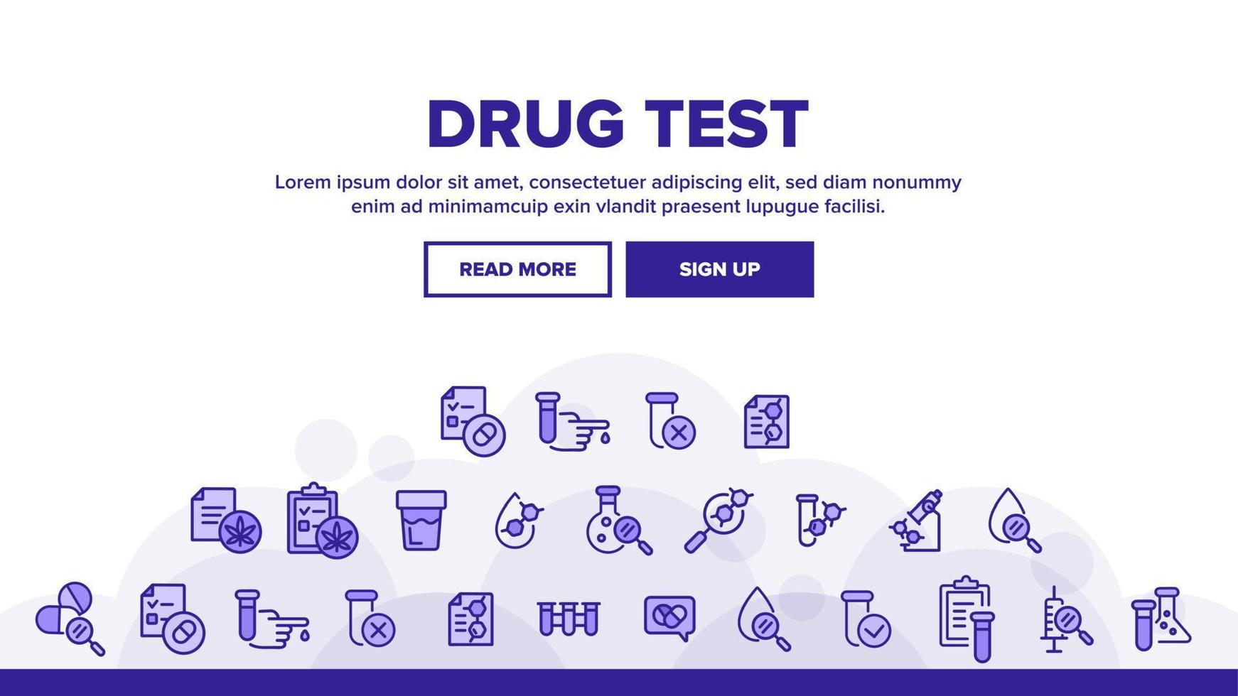 drugstest landing header vector