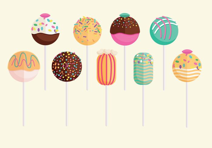 Cake Pops Vectoren