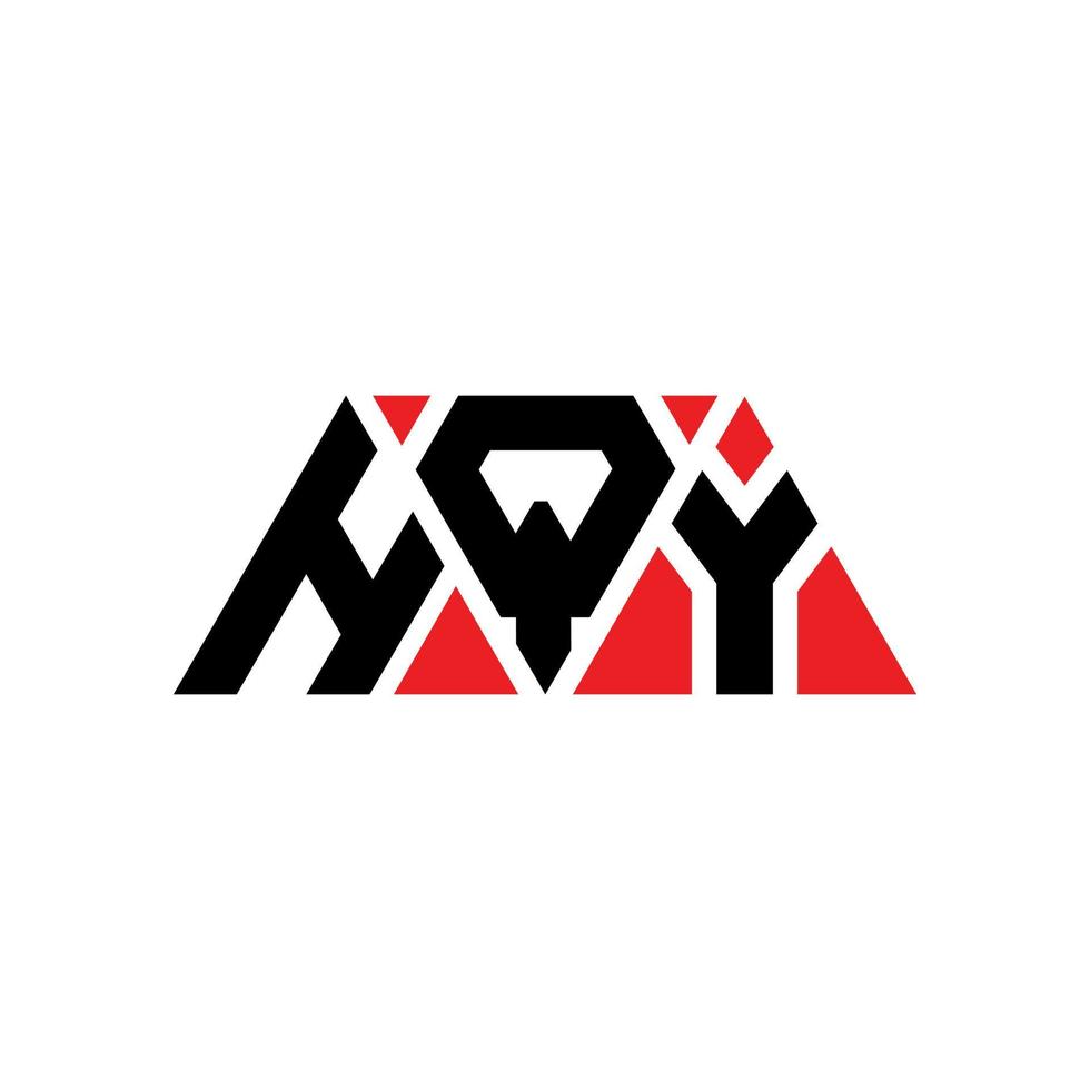 hqy driehoek brief logo ontwerp met driehoekige vorm. hqy driehoek logo ontwerp monogram. hqy driehoek vector logo sjabloon met rode kleur. hqy driehoekig logo eenvoudig, elegant en luxueus logo. hqy