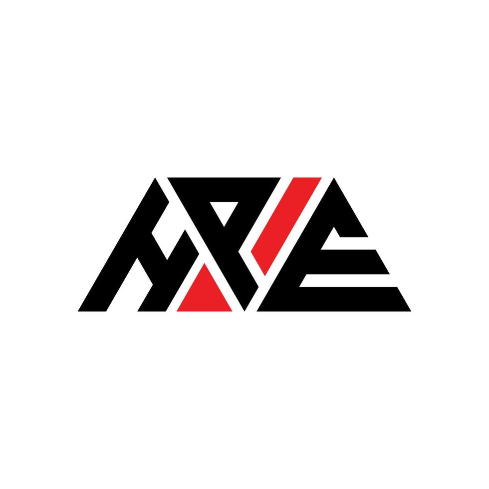 hpe driehoek letter logo ontwerp met driehoekige vorm. hpe driehoek logo ontwerp monogram. hpe driehoek vector logo sjabloon met rode kleur. hpe driehoekig logo eenvoudig, elegant en luxueus logo. hpe