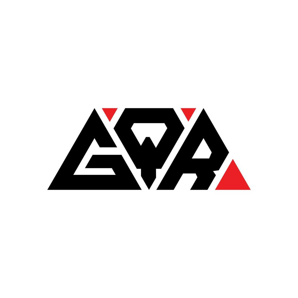 gqr driehoek brief logo ontwerp met driehoekige vorm. gqr driehoek logo ontwerp monogram. gqr driehoek vector logo sjabloon met rode kleur. gqr driehoekig logo eenvoudig, elegant en luxueus logo. gqr