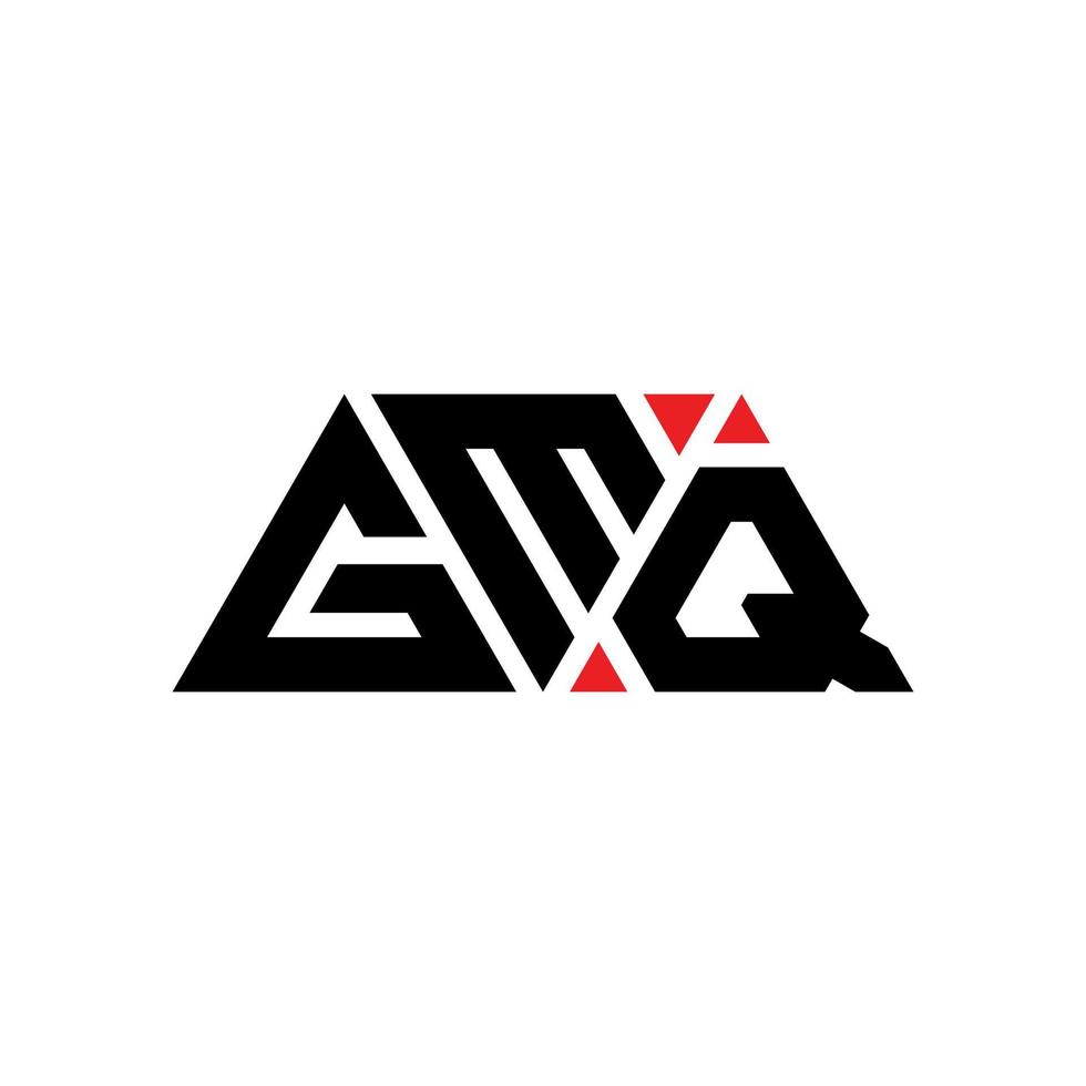 gmq driehoek brief logo ontwerp met driehoekige vorm. gmq driehoek logo ontwerp monogram. gmq driehoek vector logo sjabloon met rode kleur. gmq driehoekig logo eenvoudig, elegant en luxueus logo. gmq