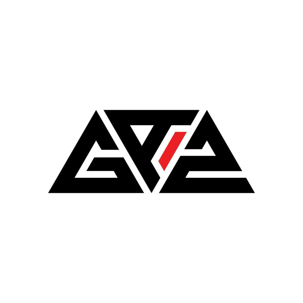 gaz driehoek brief logo ontwerp met driehoekige vorm. gaz driehoek logo ontwerp monogram. gaz driehoek vector logo sjabloon met rode kleur. gaz driehoekig logo eenvoudig, elegant en luxueus logo. gaz