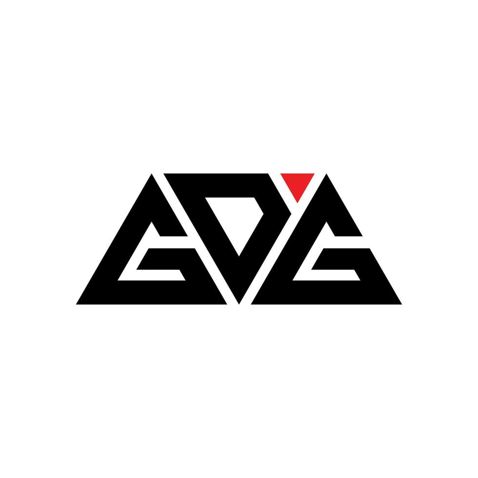 gdg driehoek brief logo ontwerp met driehoekige vorm. gdg driehoek logo ontwerp monogram. gdg driehoek vector logo sjabloon met rode kleur. gdg driehoekig logo eenvoudig, elegant en luxueus logo. gdg