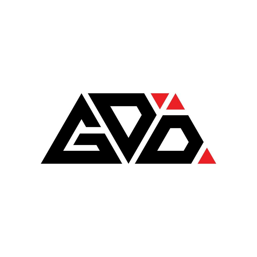 gdd driehoek brief logo ontwerp met driehoekige vorm. gdd driehoek logo ontwerp monogram. gdd driehoek vector logo sjabloon met rode kleur. gdd driehoekig logo eenvoudig, elegant en luxueus logo. gdd