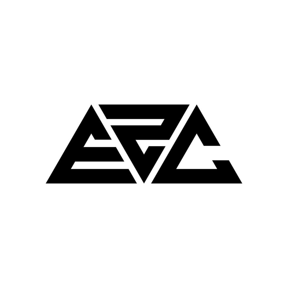 ezc driehoek brief logo ontwerp met driehoekige vorm. ezc driehoek logo ontwerp monogram. ezc driehoek vector logo sjabloon met rode kleur. ezc driehoekig logo eenvoudig, elegant en luxueus logo. ezc