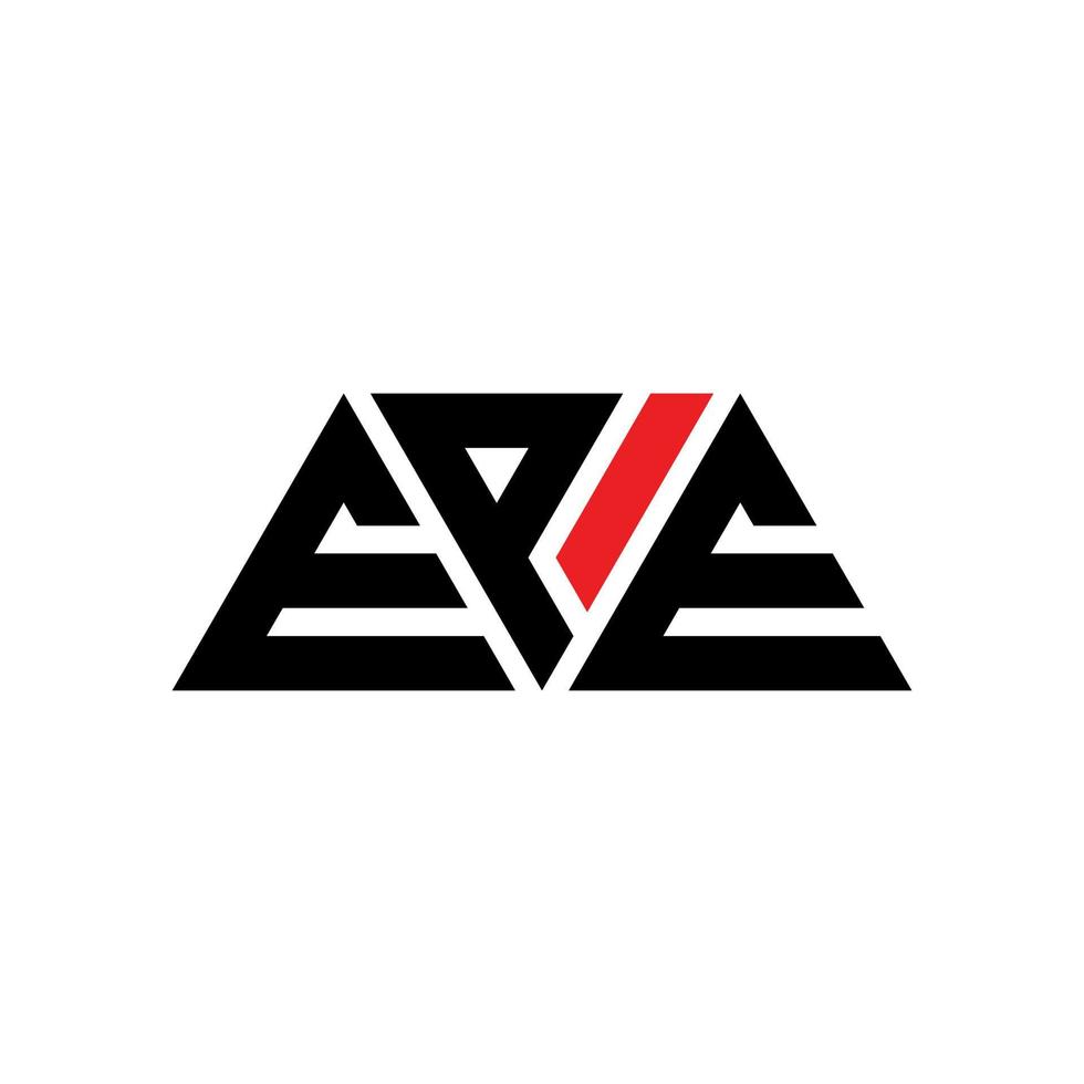 epe driehoek brief logo ontwerp met driehoekige vorm. epe driehoek logo ontwerp monogram. epe driehoek vector logo sjabloon met rode kleur. epe driehoekig logo eenvoudig, elegant en luxueus logo. epe