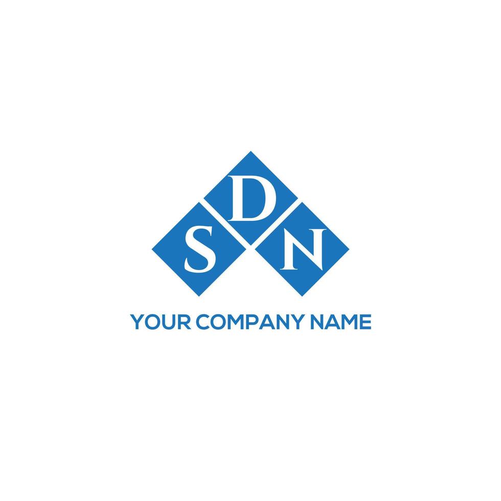 SD brief logo ontwerp op witte achtergrond. sdn creatieve initialen brief logo concept. sdn-briefontwerp. vector