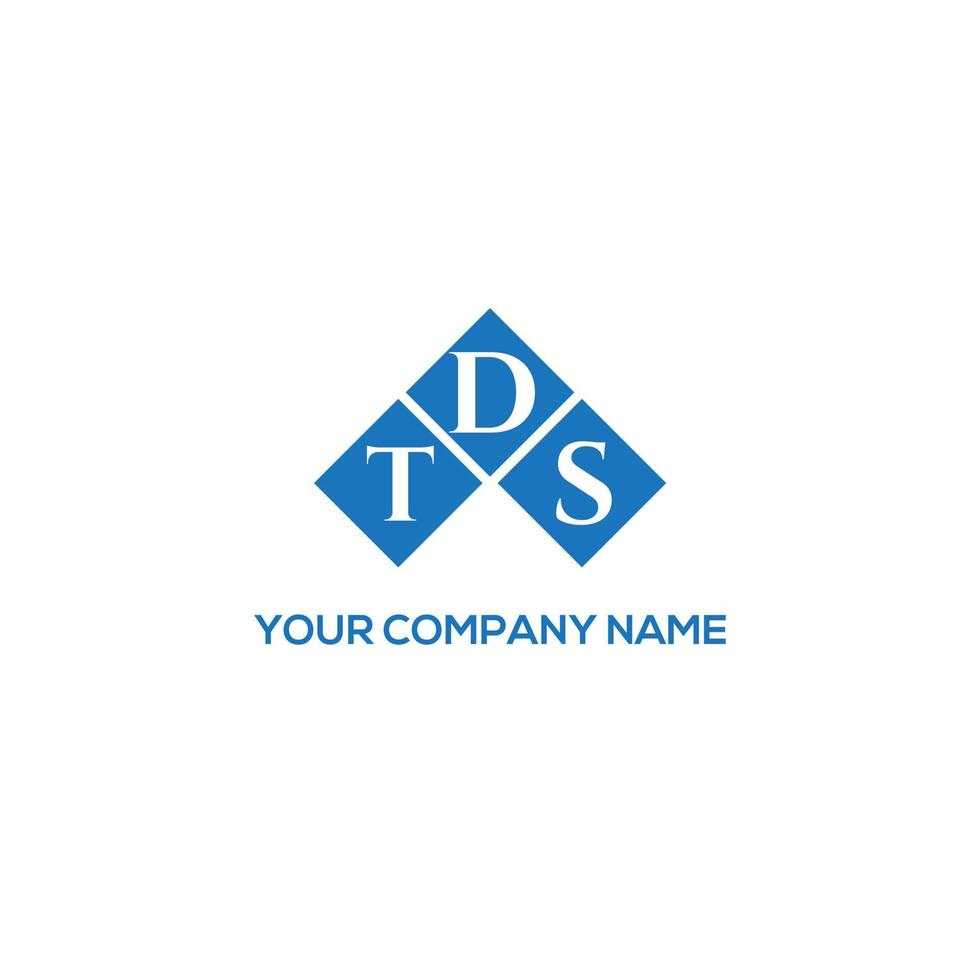 TDS brief logo ontwerp op witte achtergrond. tds creatieve initialen brief logo concept. tds-briefontwerp. vector