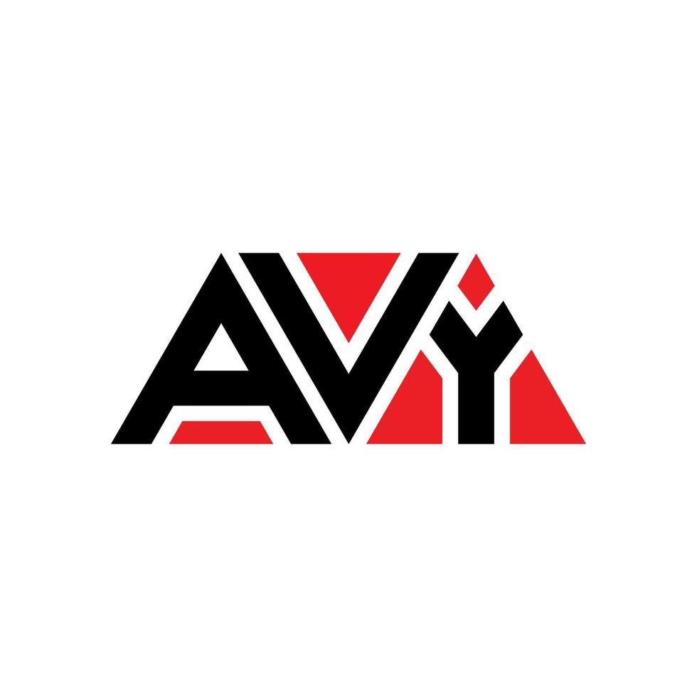 avy driehoek brief logo ontwerp met driehoekige vorm. avy driehoek logo ontwerp monogram. avy driehoek vector logo sjabloon met rode kleur. avy driehoekig logo eenvoudig, elegant en luxueus logo. avy