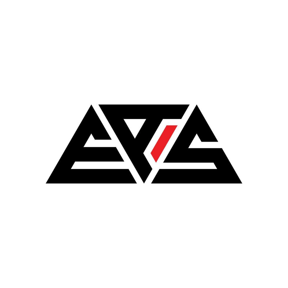EAS driehoek brief logo ontwerp met driehoekige vorm. EAS driehoek logo ontwerp monogram. EAS driehoek vector logo sjabloon met rode kleur. EAS driehoekig logo eenvoudig, elegant en luxueus logo. gemakkelijk