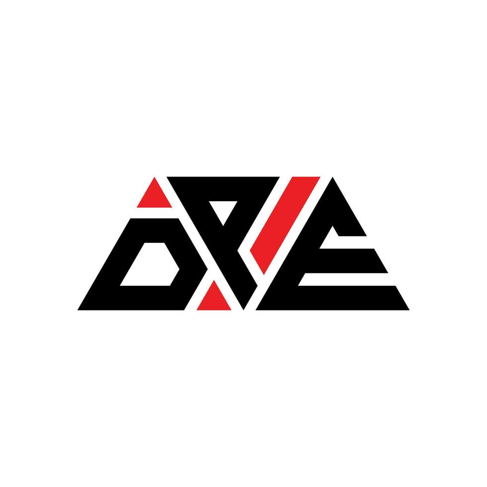 dpe driehoek brief logo ontwerp met driehoekige vorm. dpe driehoek logo ontwerp monogram. dpe driehoek vector logo sjabloon met rode kleur. dpe driehoekig logo eenvoudig, elegant en luxueus logo. dpe