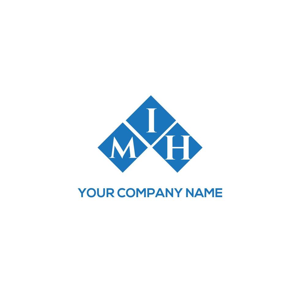 mih brief logo ontwerp op witte achtergrond. mih creatieve initialen brief logo concept. mih brief ontwerp. vector
