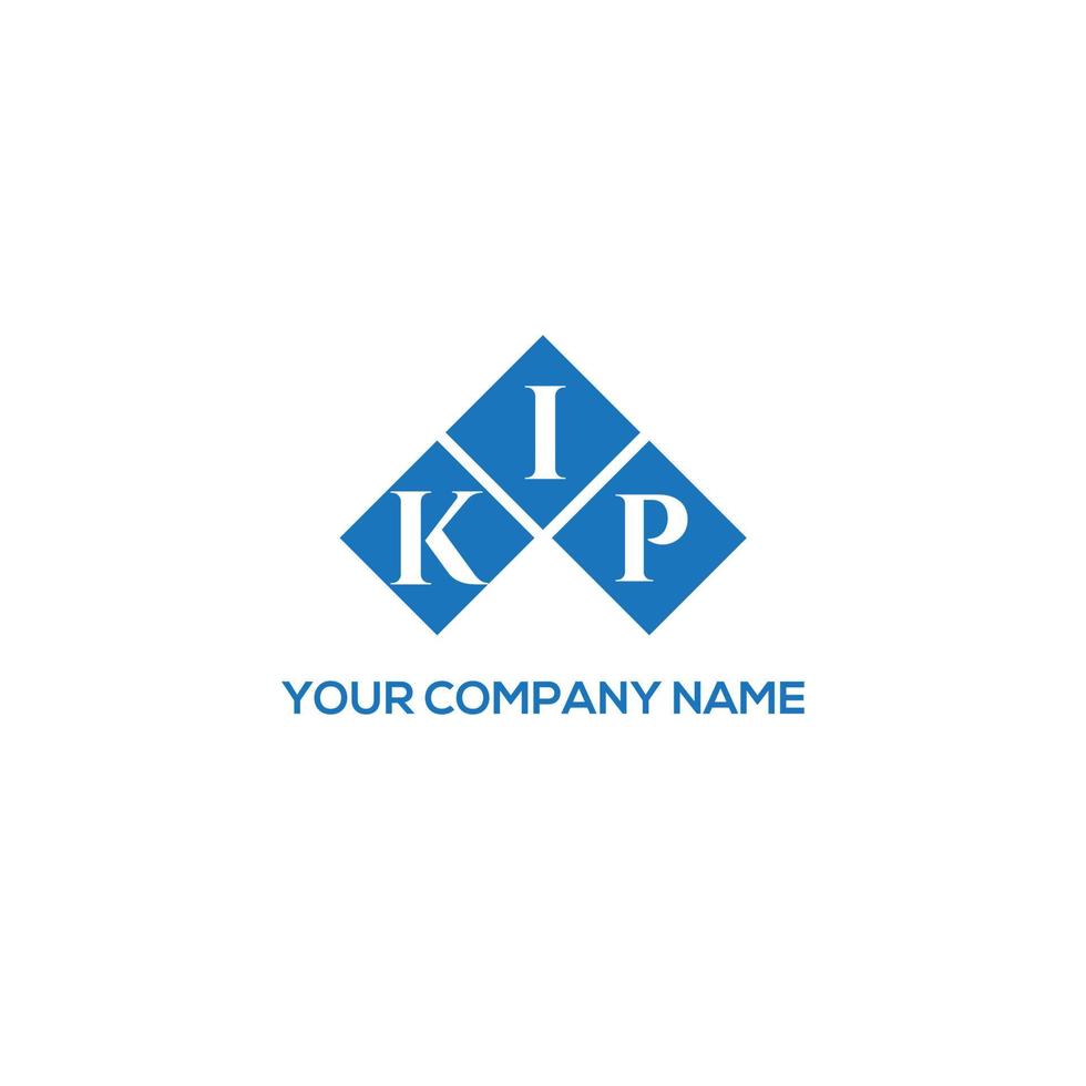 kip brief logo ontwerp op witte achtergrond. kip creatieve initialen brief logo concept. kip brief ontwerp. vector