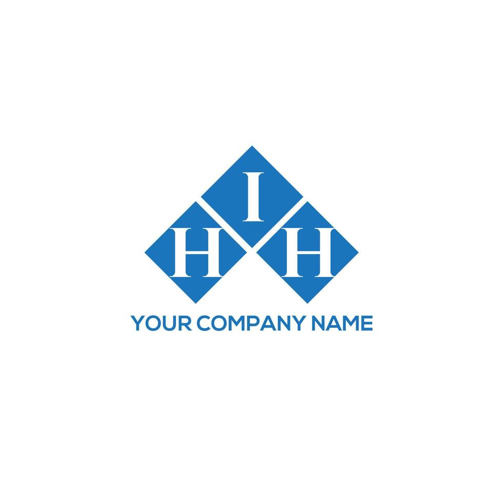 hih brief logo ontwerp op witte achtergrond. hih creatieve initialen brief logo concept. hoi letterontwerp. vector