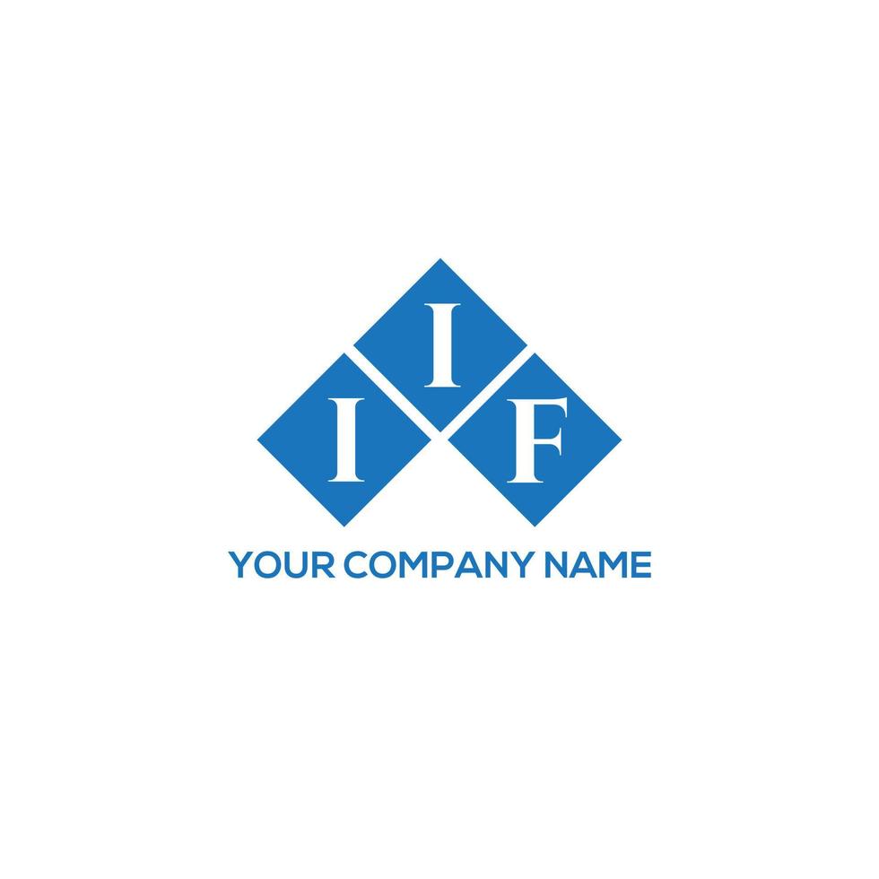 iif brief logo ontwerp op witte achtergrond. iif creatieve initialen brief logo concept. iif-briefontwerp. vector