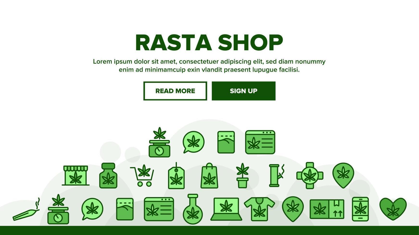 rasta winkel landing header vector