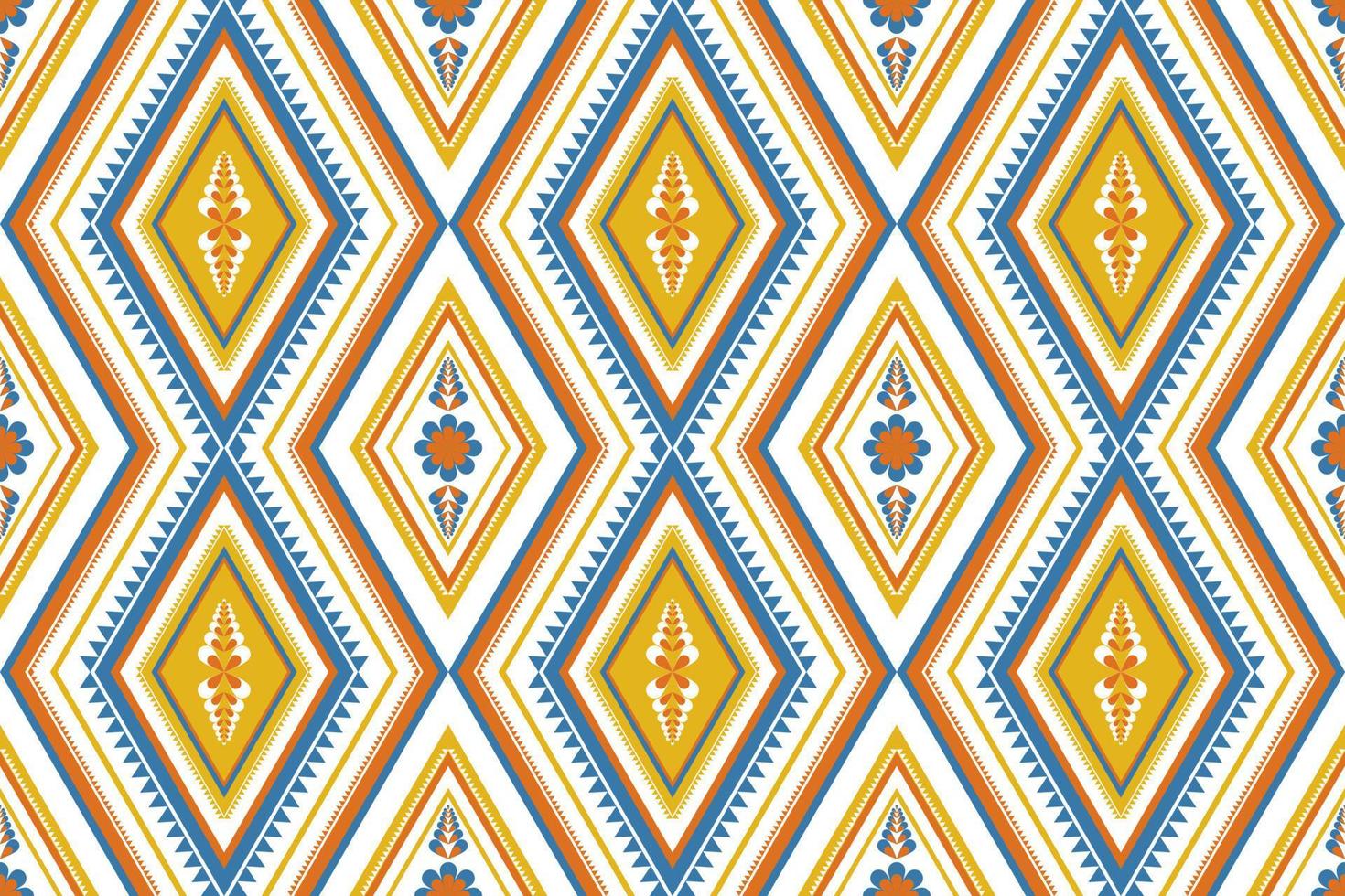 geometrische etnische naadloze patroon. bloem decoratie. gestreepte Azteekse stijl. ontwerp voor achtergrond, behang, vectorillustratie, stof, kleding, batik, tapijt, borduurwerk. vector