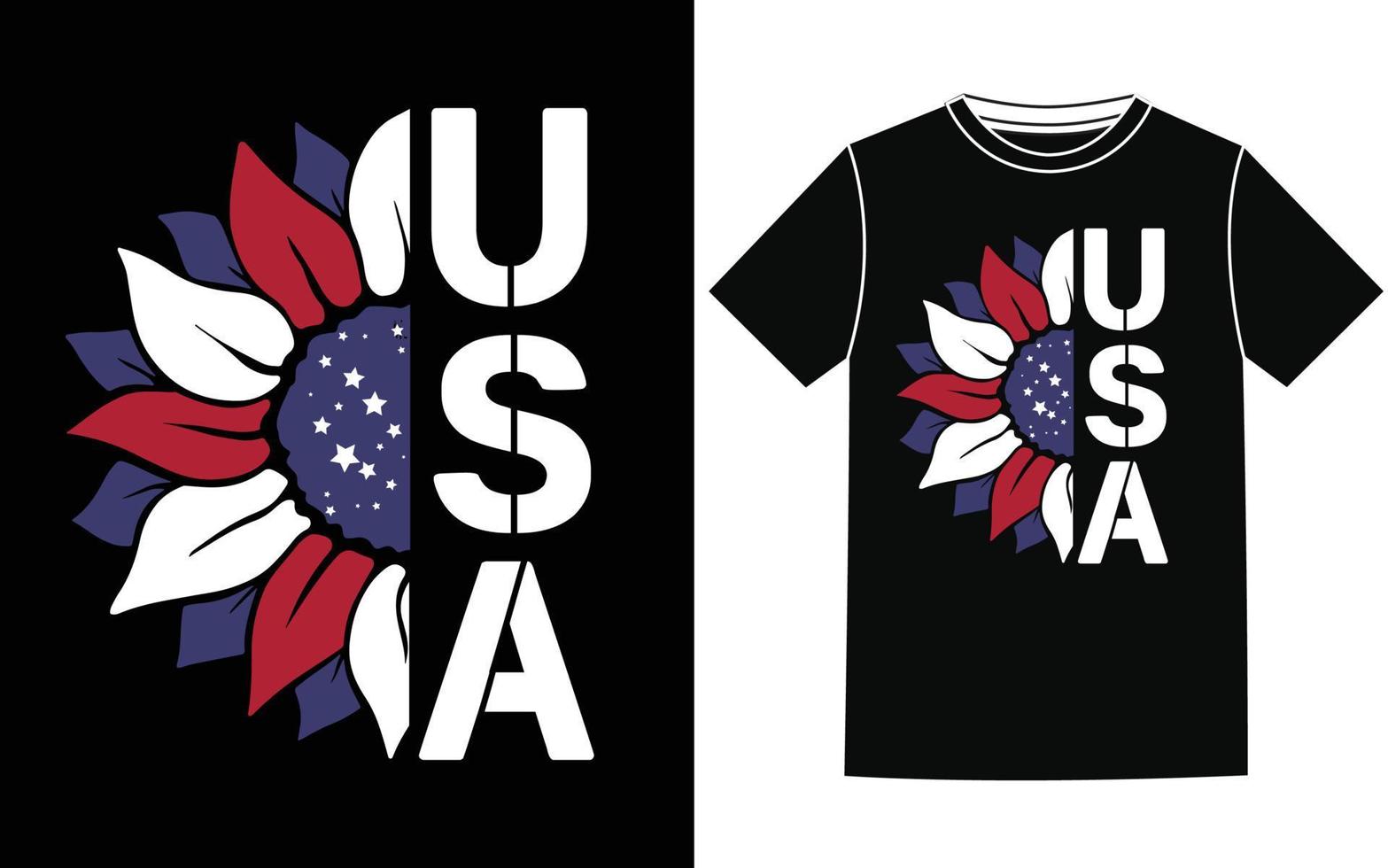 usa onafhankelijkheid t-shirt ontwerp vector