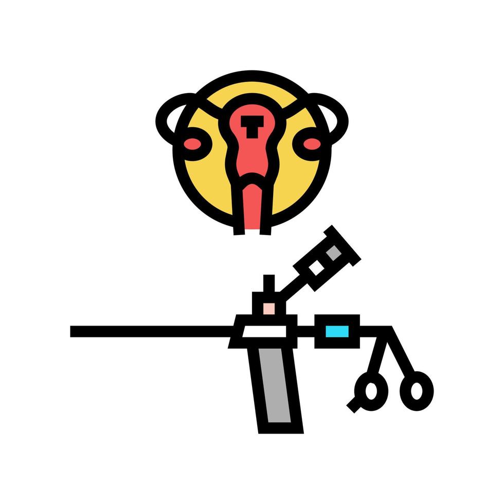 gynaecologie medisch hulpmiddel kleur pictogram vectorillustratie vector