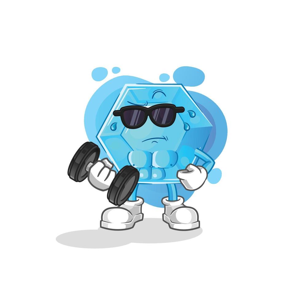 blauwe diamant mascotte vector