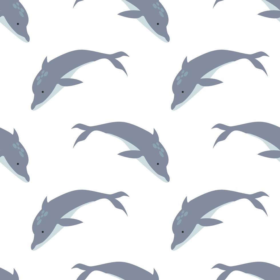 dolfijn naadloze patroon achtergrond vector